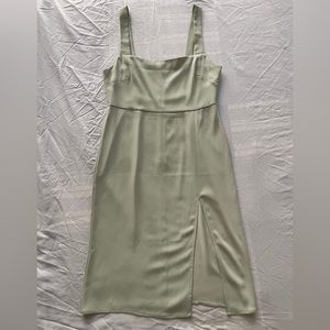 Aritzia 90s Slit Sage Dress